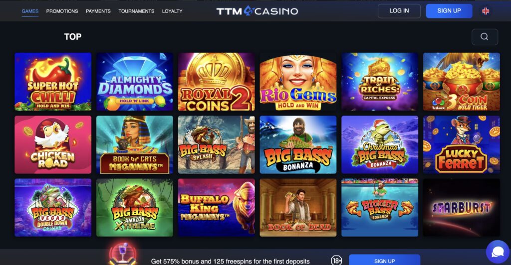 TTM Casino - Newest Online Casino That Accepts Credit Cards